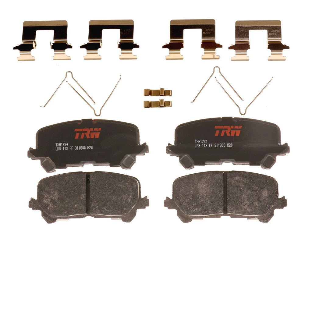 Set of 4 Disc Brake Pads for Honda Pilot (2016–2022)