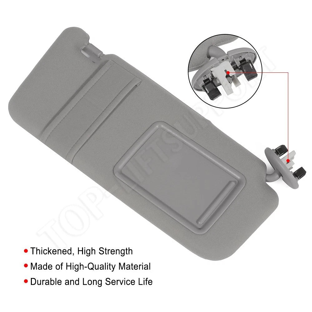 Sun Visor for Toyota Camry (2007–2011) - Right Side, Light Gray, W/Sunroof