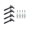 Set of 4 Ignition Coils & NGK Iridium Spark Plugs for Rondo (2007–2012)