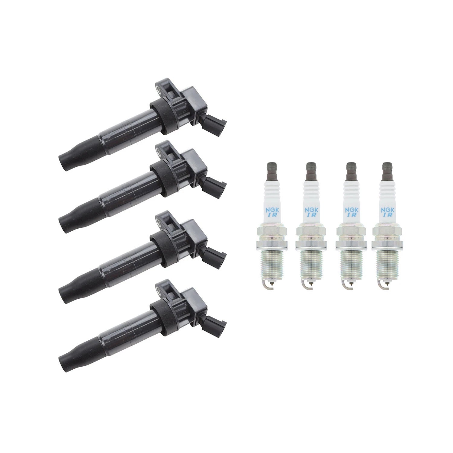 Set of 4 Ignition Coils & NGK Iridium Spark Plugs for Rondo (2007–2012)