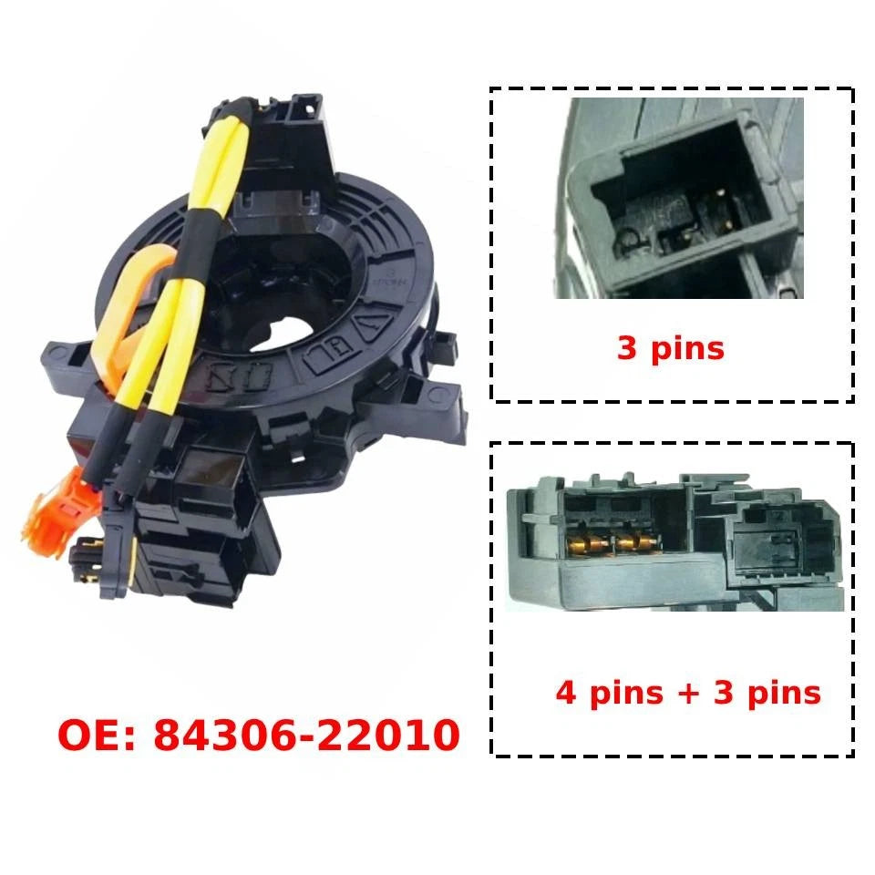 Spiral Cable Clock Spring for Toyota Corolla Yaris Highlander RAV4 (2003–2018)