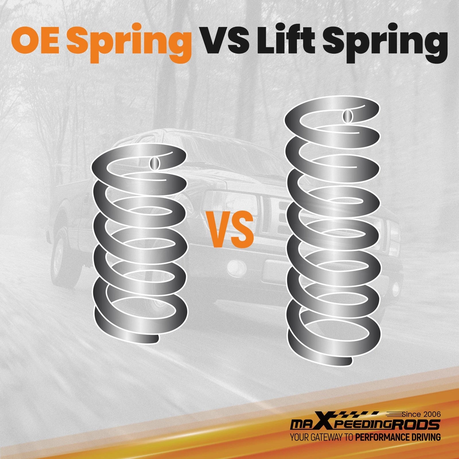 2 Inch Lift Coil Spring for Ford F-150 / Lightning (1997–2003) 2WD