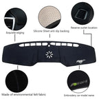 Dash Mat for Ford Mustang (2015–2020) Black Anti-Sun Shield Pad