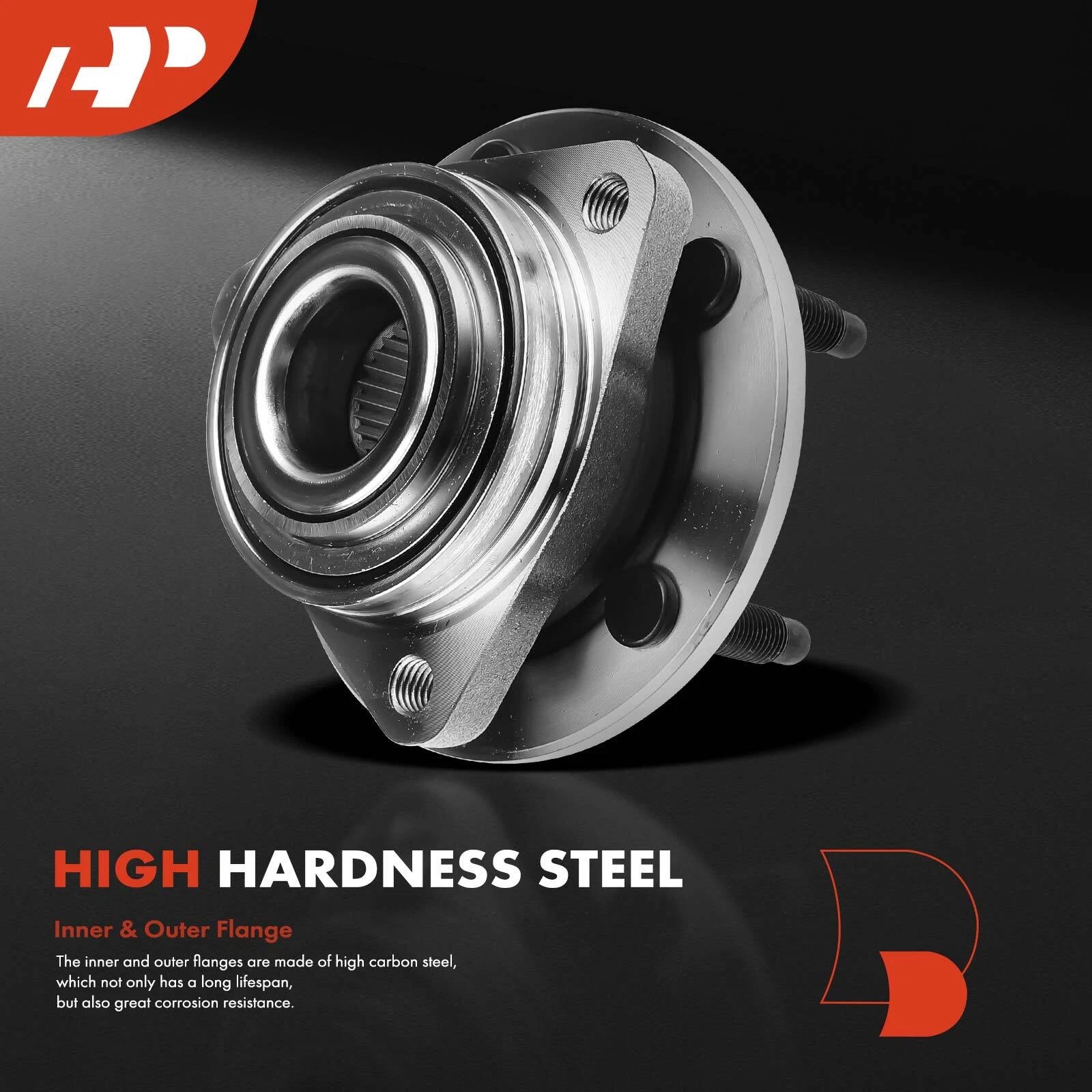 2X Front Wheel Hub & Bearing Assembly for Chevy Malibu (2004-2007)