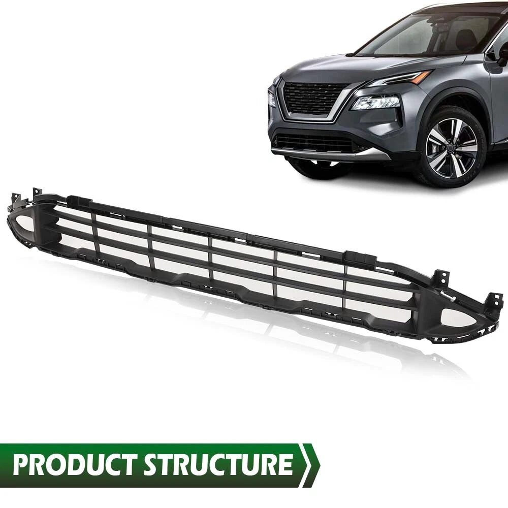 Front Bumper Lower Grille for Nissan Rogue (2021–2023) Black