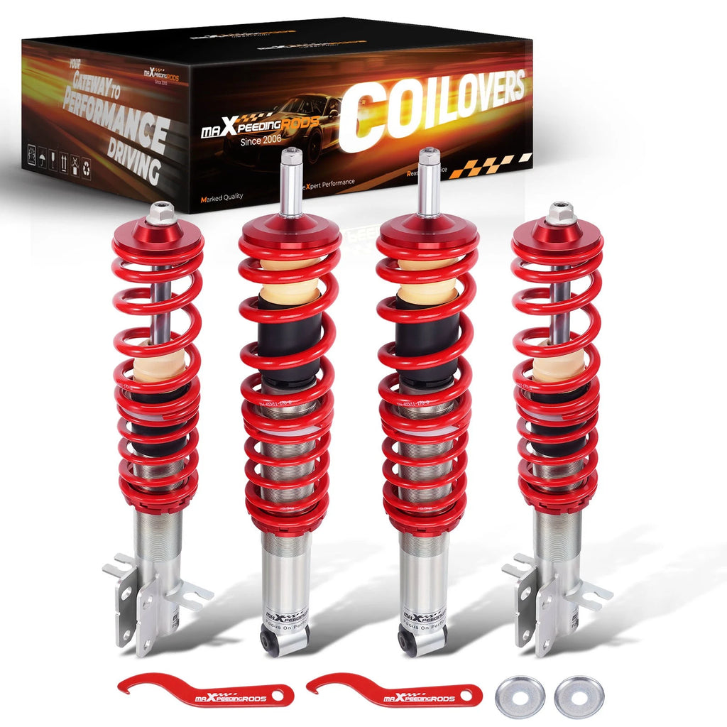 Set of 4 Adjustable Height Coilover Suspension for VW Golf MK1 (1974–1983)