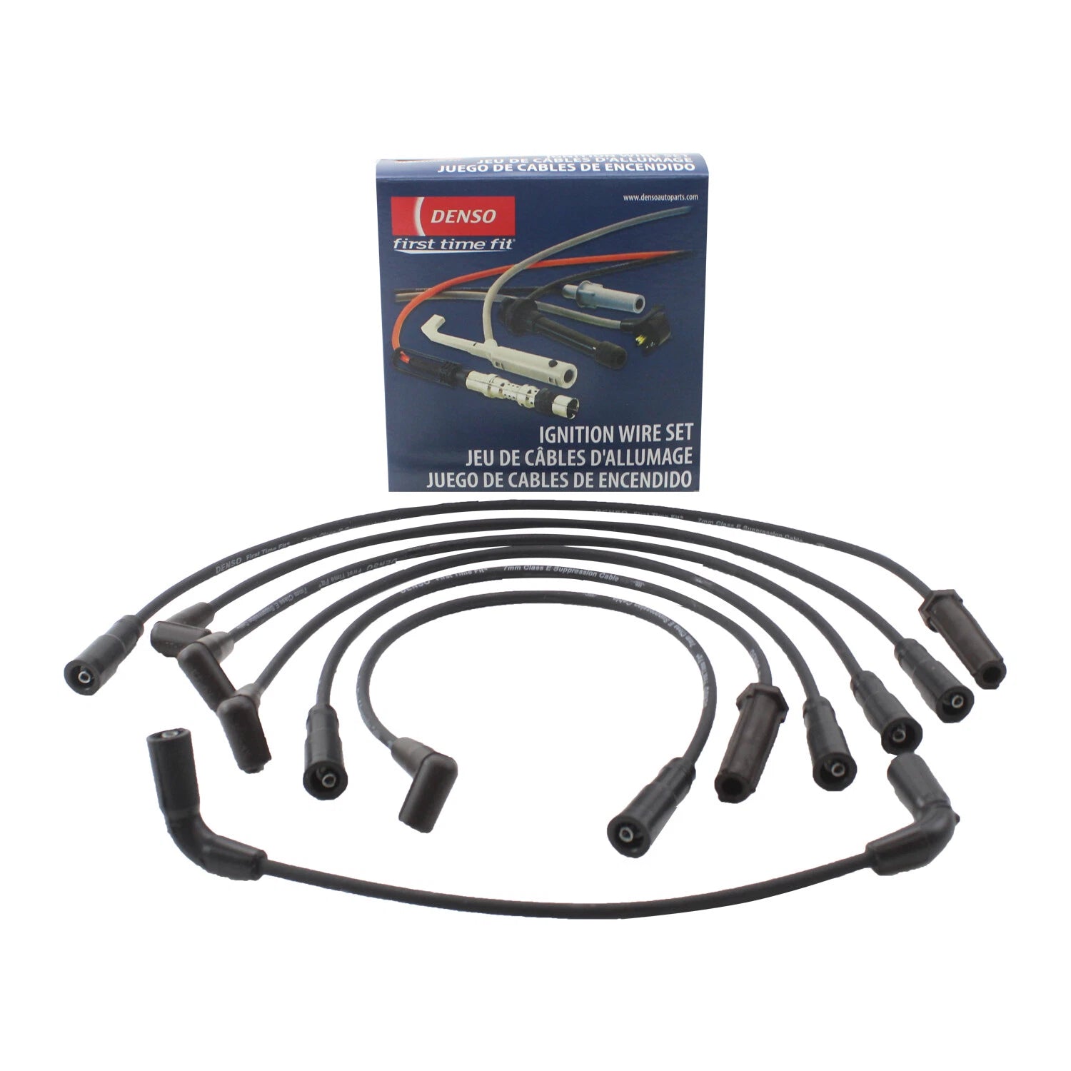 Set of 4 Ignition Spark Plug Wires for Chevy GMC Isuzu Oldsmobile 4.3L V6 (1996–2002)