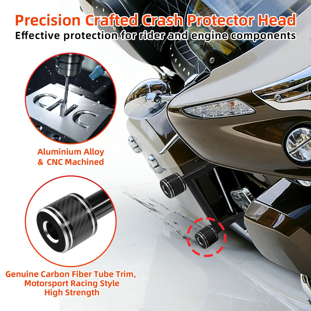 Rear Highway Saddlebag Guard Bars for Indian Chieftain (2014–2025), Challenger (2021–2025)