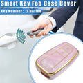 2X Smart Key Fob Cover Case for Toyota Prius (2006–2022) TPU Pink