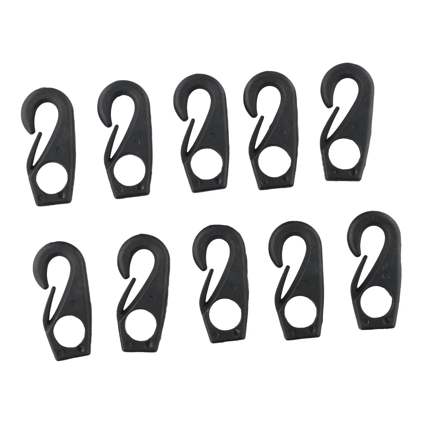 Set of 10 Nylon Clip Hooks for Kayak Canoe Boat Tassel Ties