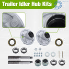 Set of 2 Trailer Axle Kits for 4 on 4" Bolt Idler (Compatible Models)