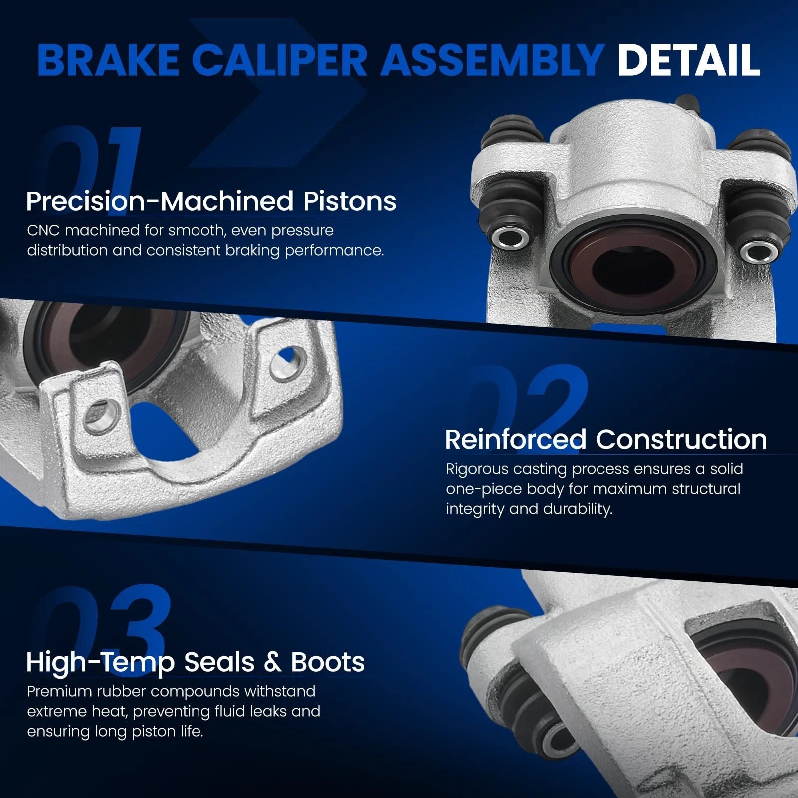 Rear Brake Calipers Pair for Nissan Titan Armada QX56 (2004–2015)