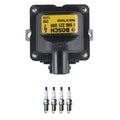 Set of 4 Ignition Coils & Platinum TT Spark Plugs for Golf Jetta Civic