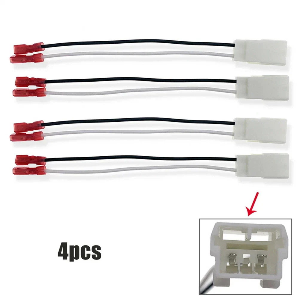 4 x Speaker Wiring Harness Adapter Connector for Chrysler Dodge Caliber (2007-2012)