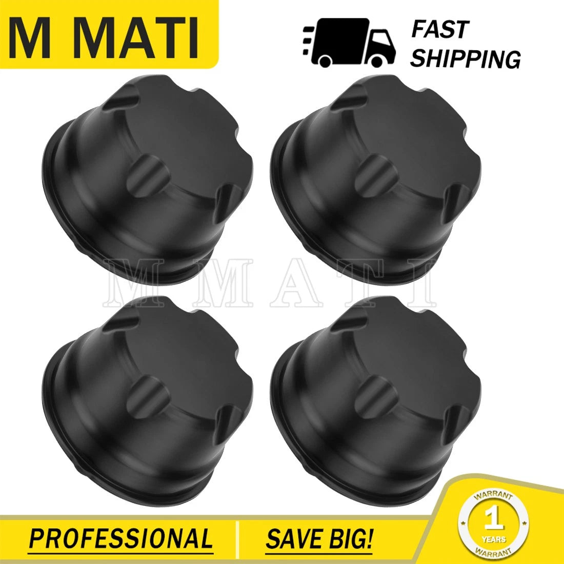 Set of 4 Wheel Caps for Suzuki QuadMaster/QuadRunner 500 (2000–2002)