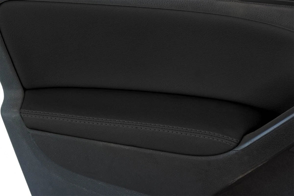 Front Armrest Door Panel Cover for VW Jetta (2011–2014) - Leather Black