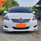 Black Projector LED Ring Headlights for Toyota Yaris Sedan (2007-2012)