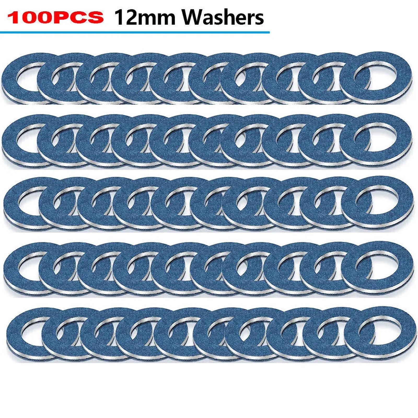100Pcs Oil Drain Plug Washer Gasket for Toyota Lexus Scion 90430-12031