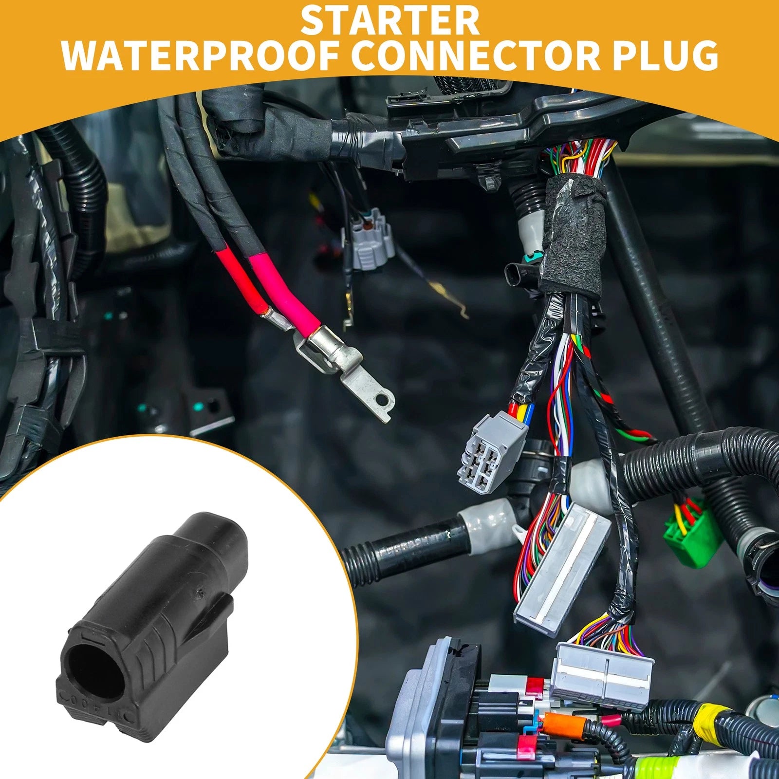 1 Pin Waterproof Starter Connector Plug for Toyota Corolla (No. 9098011400)