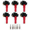 Set of 6 Ignition Coils & Iridium Spark Plugs for Subaru Outback Legacy (2000–2023)