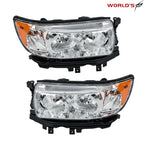 Set of 2 Halogen Headlights for Subaru Forester (2006–2008)