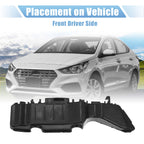 Front Left Bumper Bracket for Hyundai Accent (2010–2017) 86513-1R000 Plastic Black