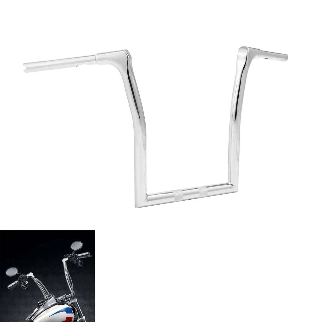 Chrome 14" Rise Ape Hanger Handlebar for Harley Softail Road King