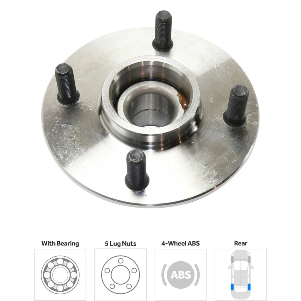 Wheel Hubs for Nissan Altima (1998–2001) Rear LH & RH 5 Lug with Bearing