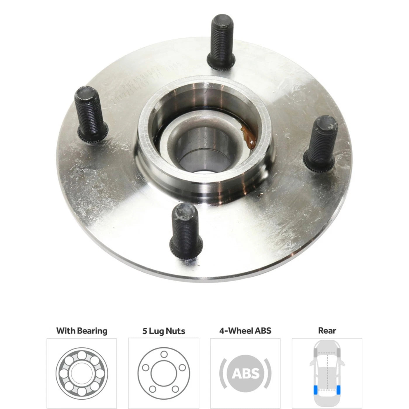 Wheel Hubs for Nissan Altima (1998–2001) Rear LH & RH 5 Lug with Bearing