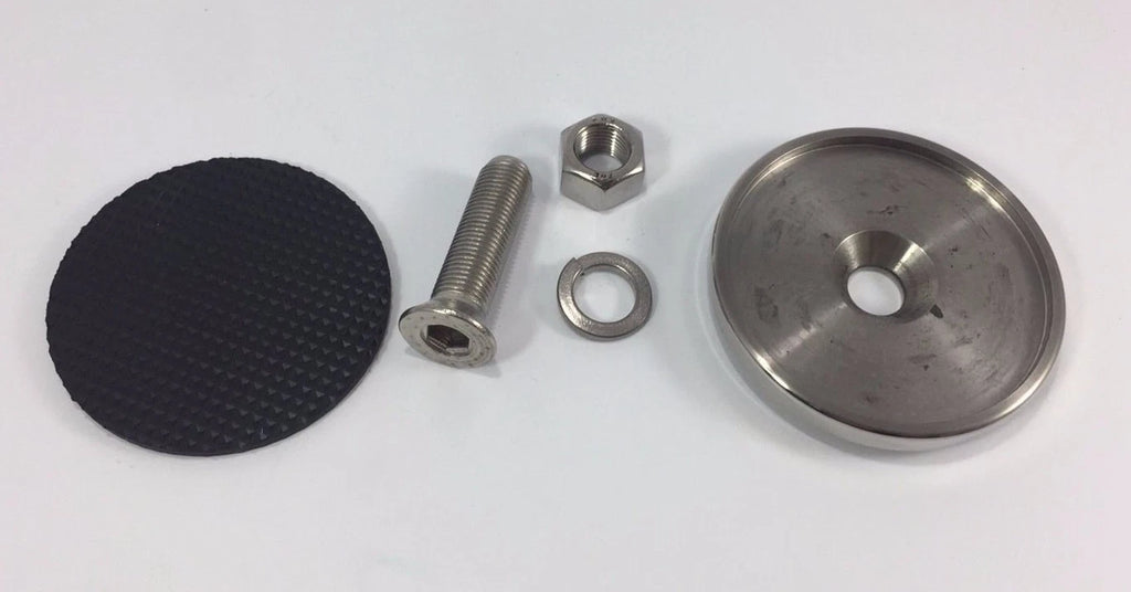 Stainless Steel Round Pedal Pad Pair for 1932–1959 Ford Brake Clutch