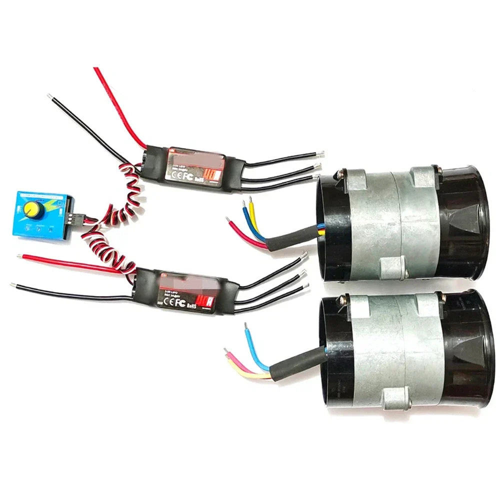 500W Dual Turbine Fan Turbo w/ DC12V Supercharger Controller for Car