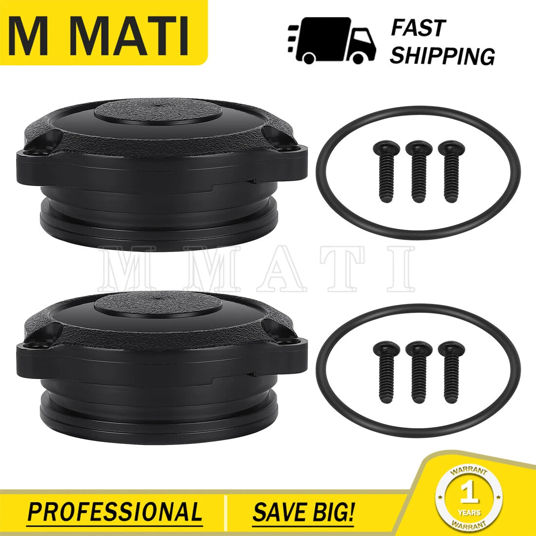 2X Front Wheel Hubcap for Polaris Sportsman 500 425 400 325 (2000–2008) 5432611
