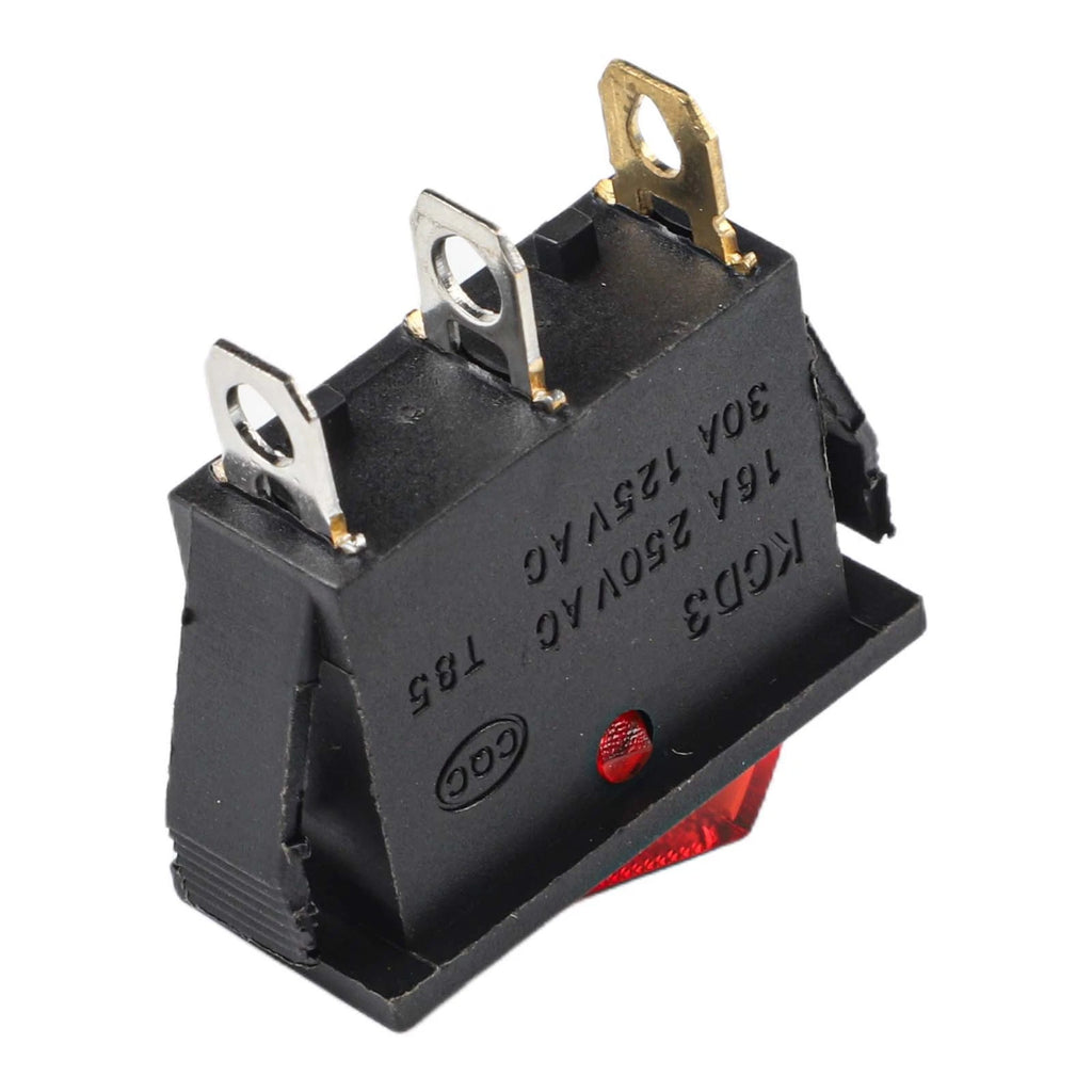 Rocker Switch Power Button Red 12x AC 125V 20A AC 250V 16A for Universal Use