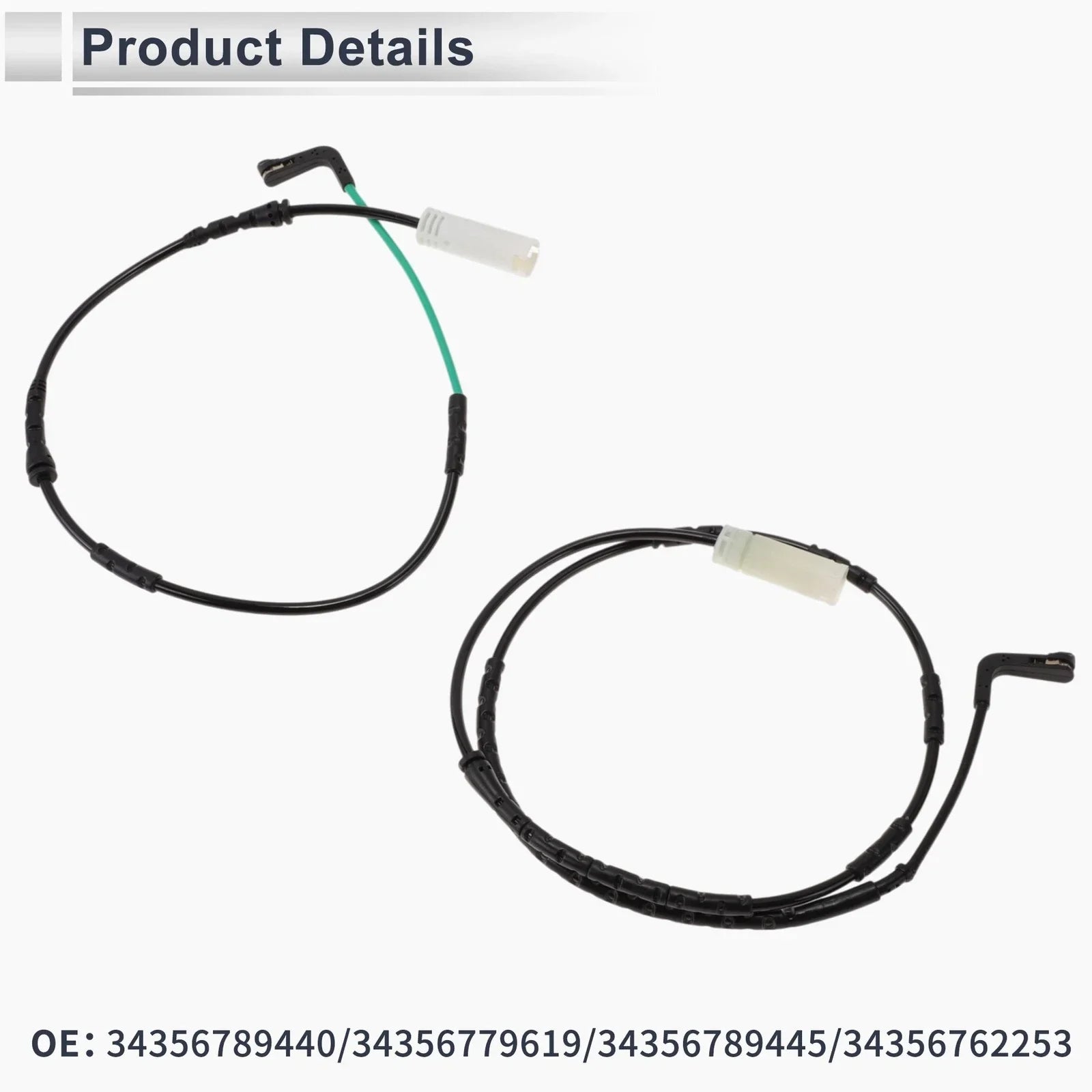 Front Rear Wheel Brake Pad Wear Sensor for BMW 128i 135i (2008 - 2010)