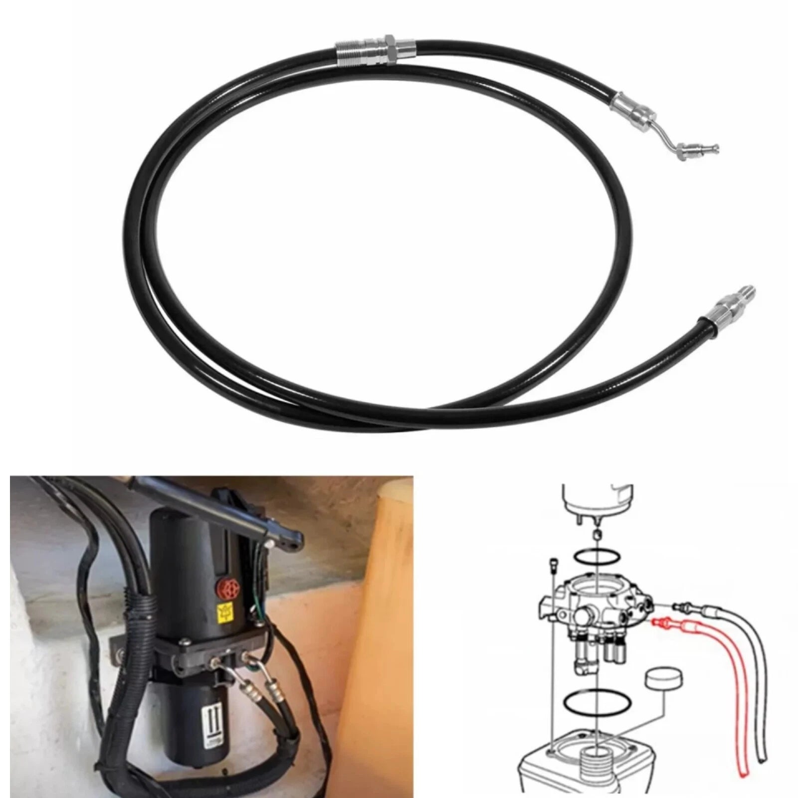 Hydraulic Pump Trim Hose for Volvo Penta DPR-B DPR-C DPR-D (Model)