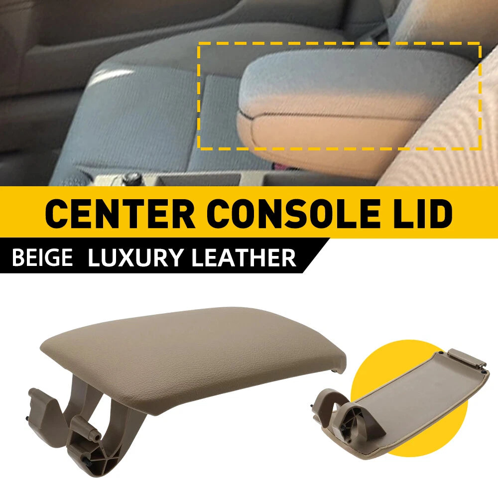 Beige Leather Armrest Center Console Lid for Audi A3 8P (2003–2012) 8P0864245P