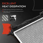 Radiator with Oil Cooler for Buick Cascada (2016–2019) Chevrolet Cruze Limited