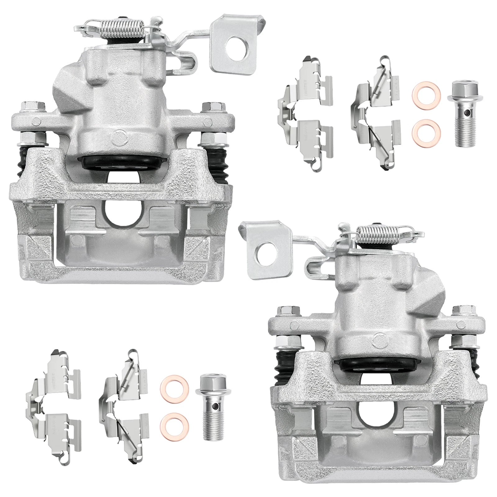 Rear Left Right Disc Brake Calipers with Bracket for Scion xB (2008–2015)