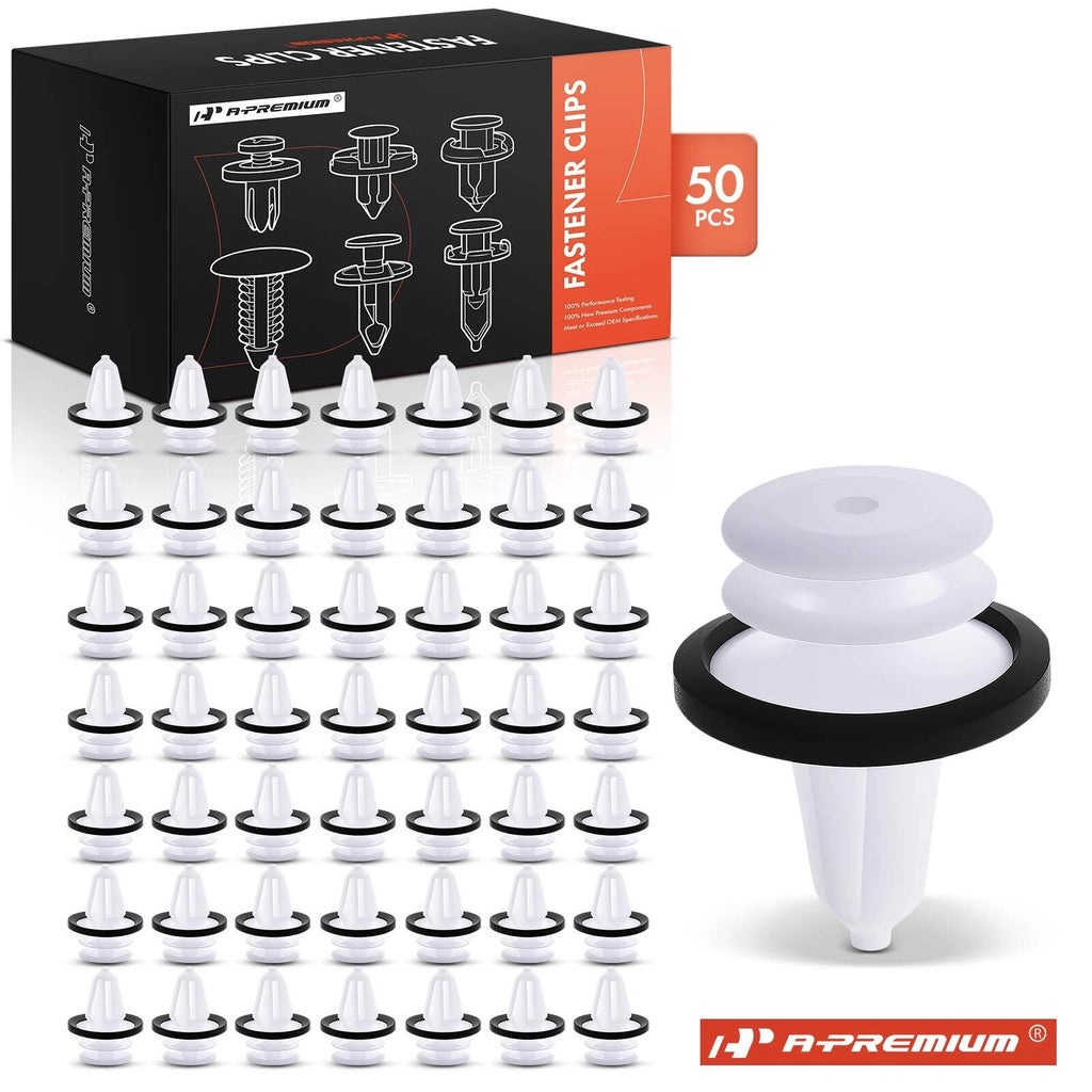 50Pcs 9mm Nylon Trim Panel Retainer Clips for Ford F-150 (2004–2023)