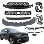 Grill and Skid Plate Fog Light Frame for Dodge Durango (2021â2023)