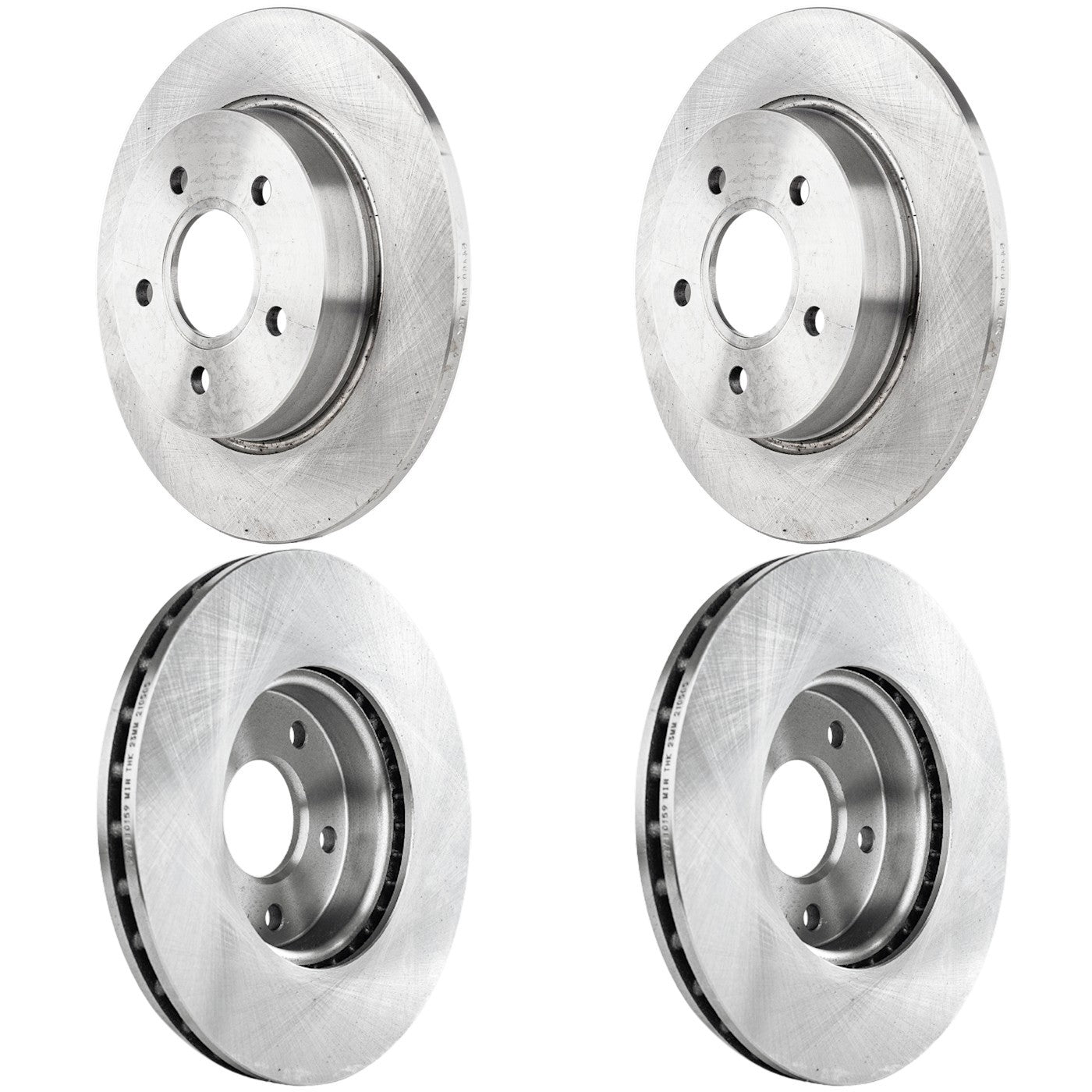 Front & Rear Brake Disc Rotors for Ford Focus (2012–2018)