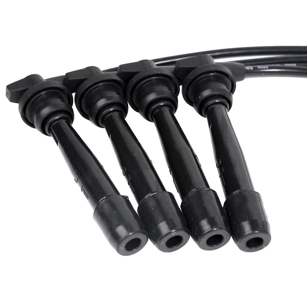 4X Spark Plugs + 4X Wires for Hyundai Accent 1.6L L4 (2001–2005) 78052127 2742026700