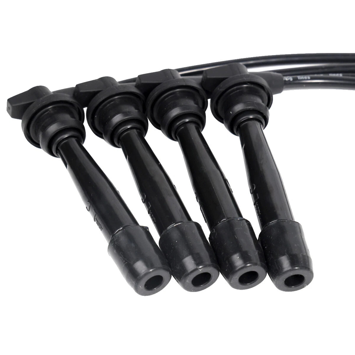 4X Spark Plugs + 4X Wires for Hyundai Accent 1.6L L4 (2001–2005) 78052127 2742026700