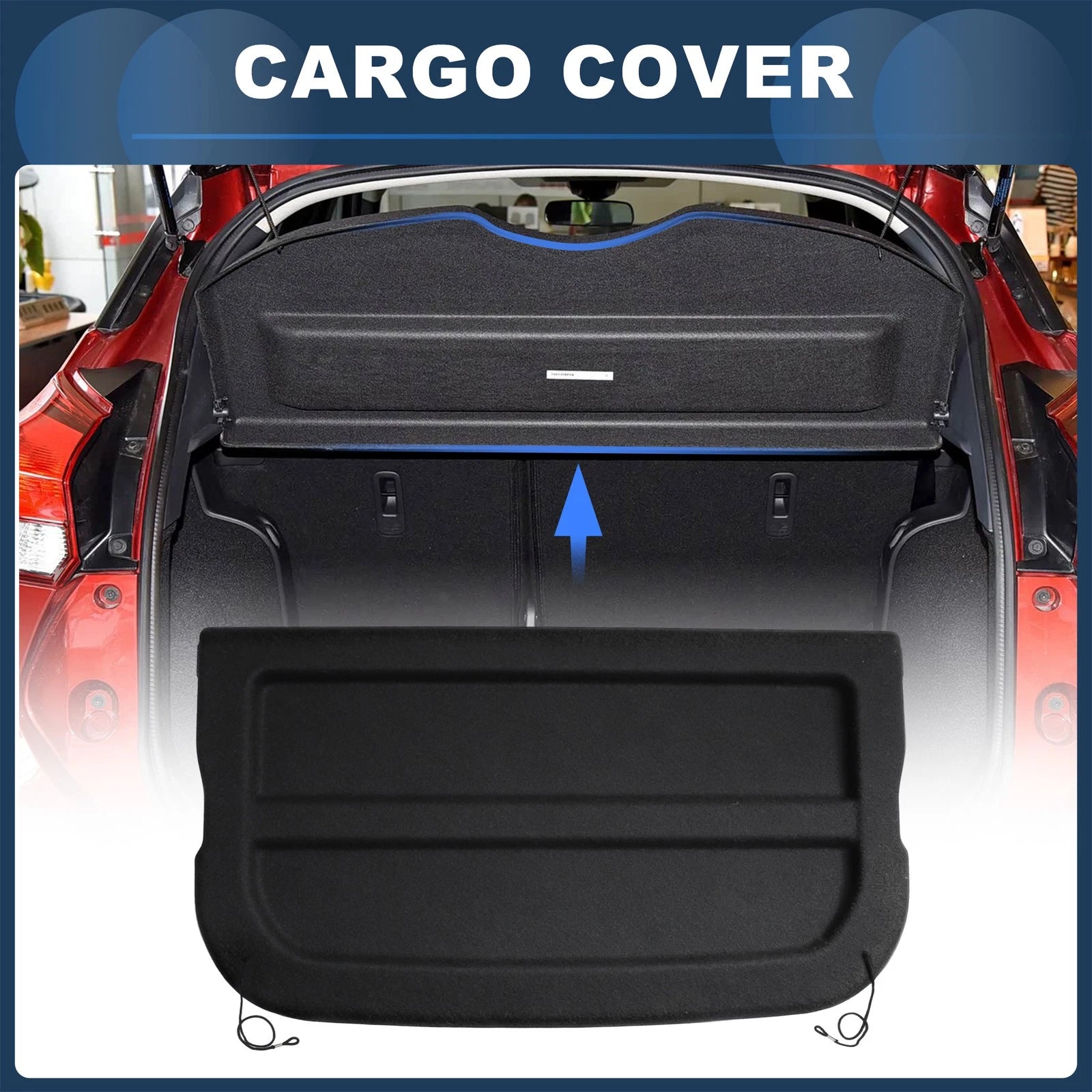 Cargo Cover for Nissan Kicks (2025–2026) Rear Trunk Shade Black