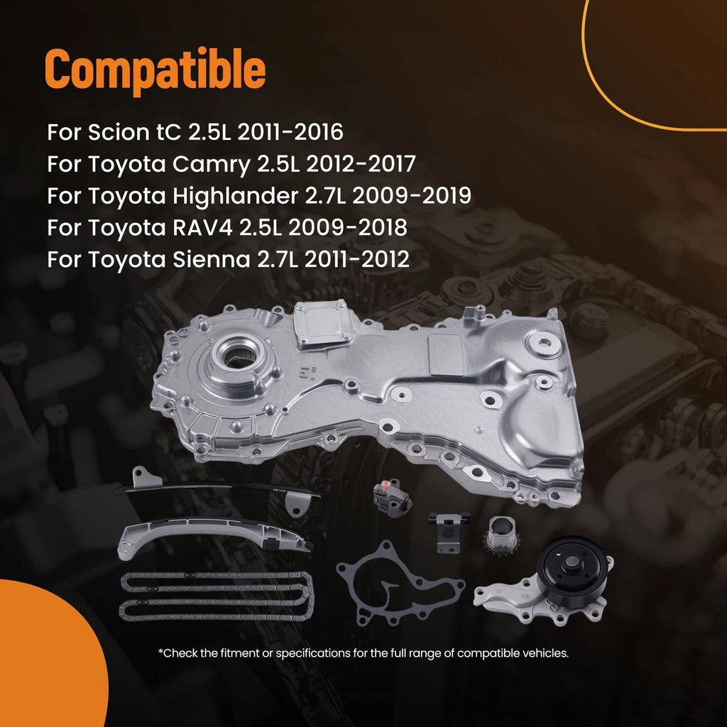 Engine Timing Chain Kit for Toyota RAV4/Highlander 2.5L 2.7L (2001–2018) 9-4313S 124L