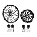 30" Front 18" Rear Wheel Rim Dual Hub Pulley Sprocket for Harley Touring (2009–2023)