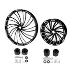 30" Front 18" Rear Wheel Rim Dual Hub Pulley Sprocket for Harley Touring (2009–2023)