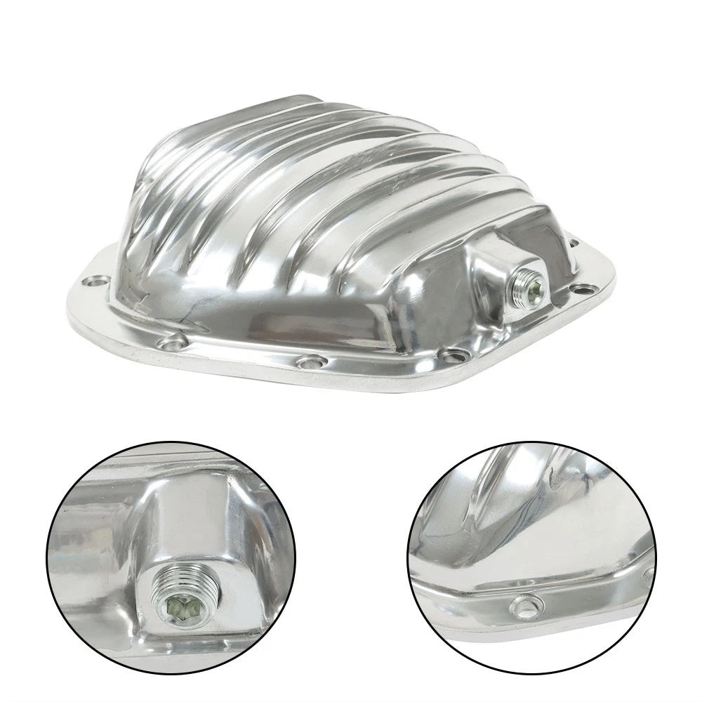 Finned Polished Differential Cover for GM Ford Dodge (10 Bolt)