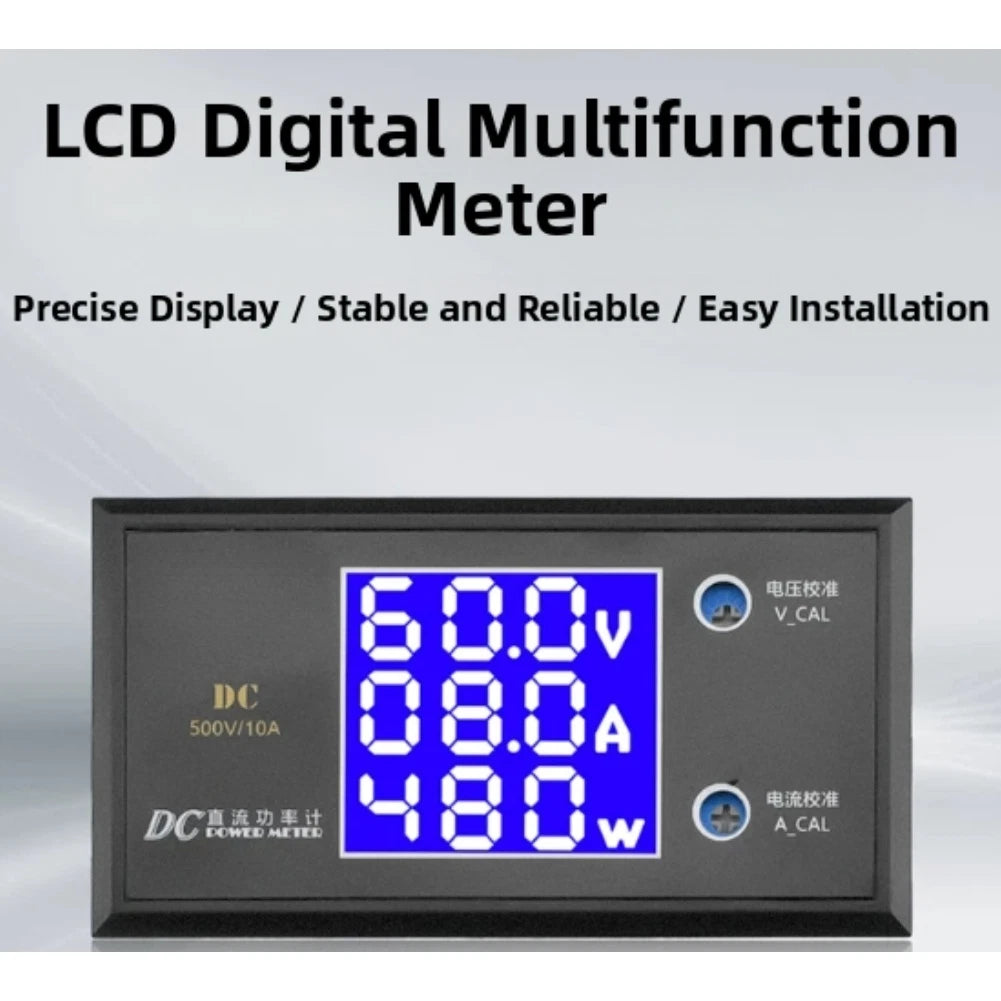 Digital Voltage Current Meter for DC Power Supply Monitoring (7-12V)