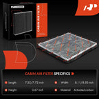 Activated Carbon Cabin Air Filter for Toyota RAV4 (2001–2005) Scion tC (2005)